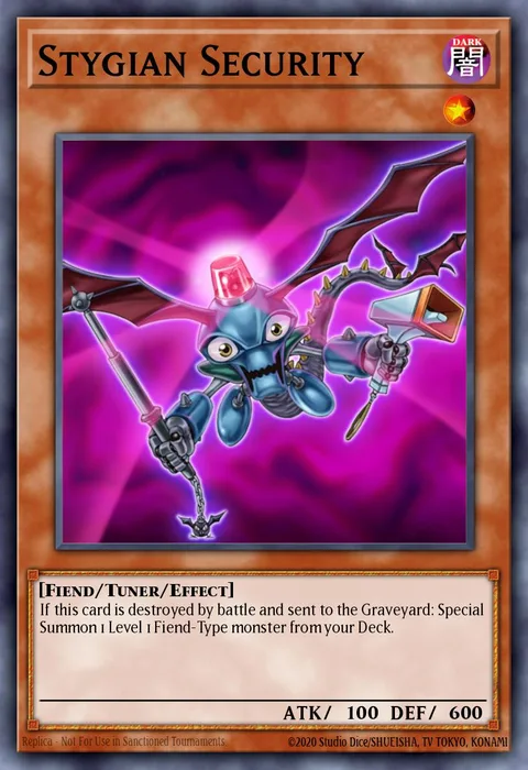 Stygian Security trading card