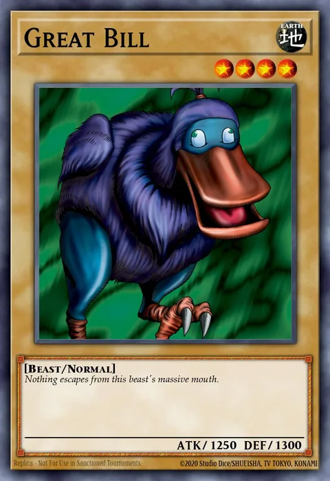 Great Bill trading card