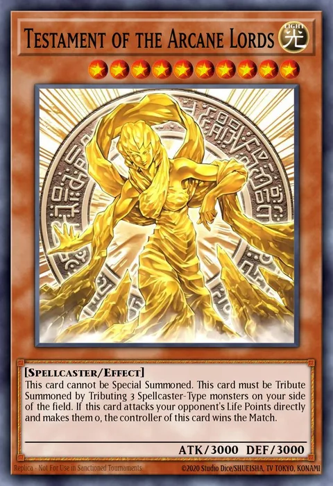 Testament of the Arcane Lords trading card
