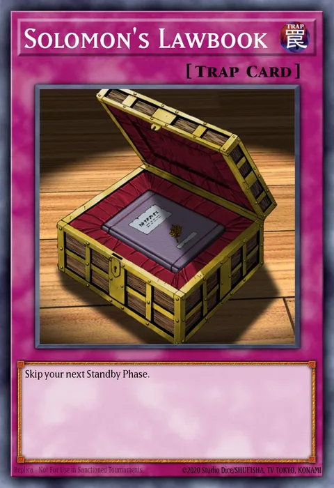 Solomon's Lawbook trading card