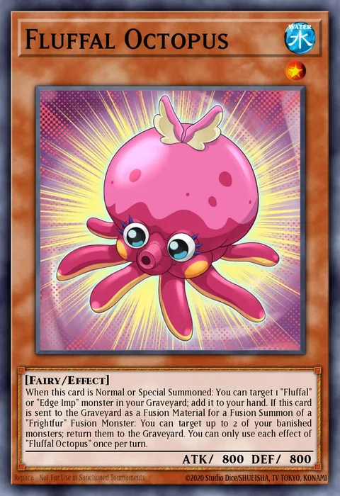 Fluffal Octopus trading card