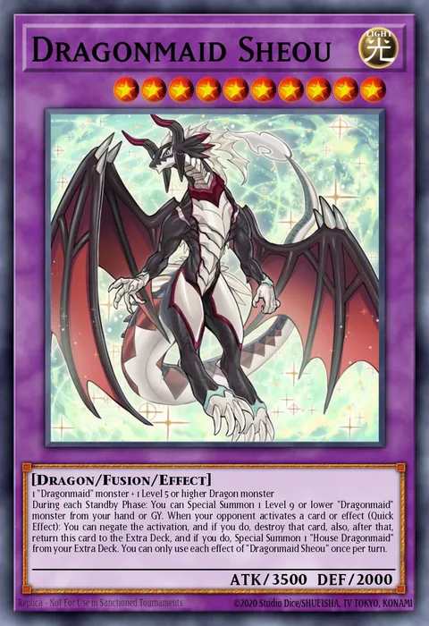 Dragonmaid Sheou trading card