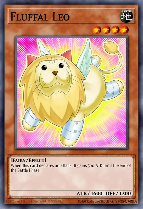 Fluffal Leo trading card
