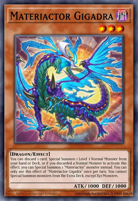 Materiactor Gigadra trading card