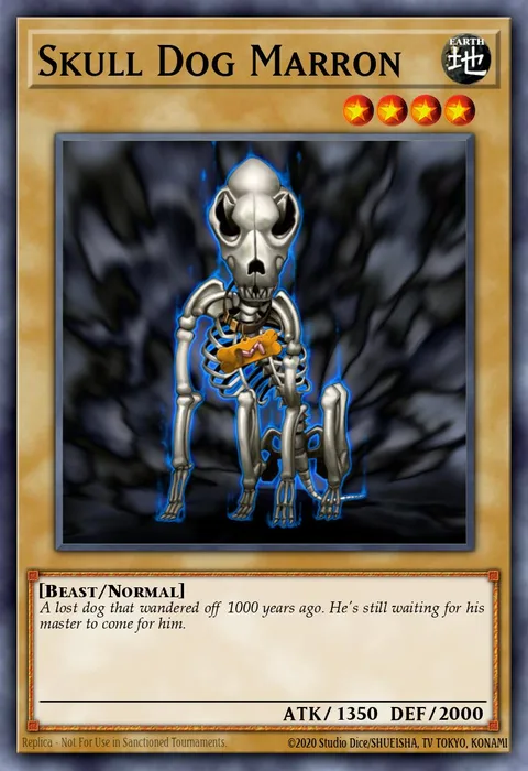 Skull Dog Marron trading card