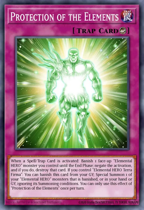 Protection of the Elements trading card