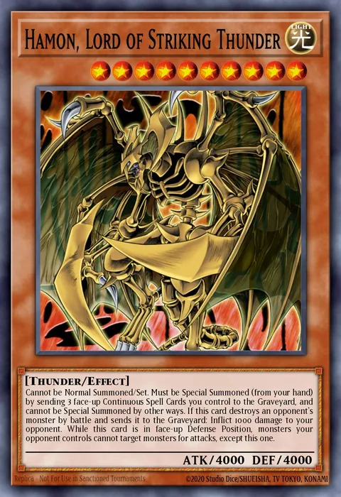 Hamon, Lord of Striking Thunder trading card