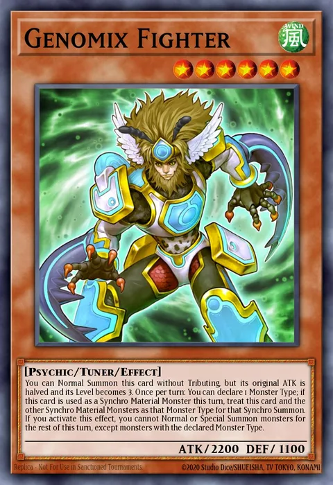 Genomix Fighter trading card