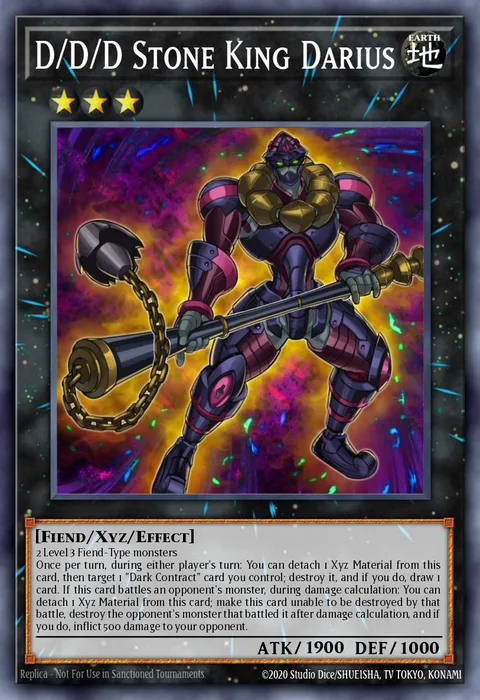 D/D/D Stone King Darius trading card