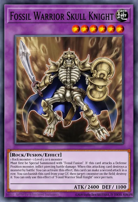 Fossil Warrior Skull Knight trading card
