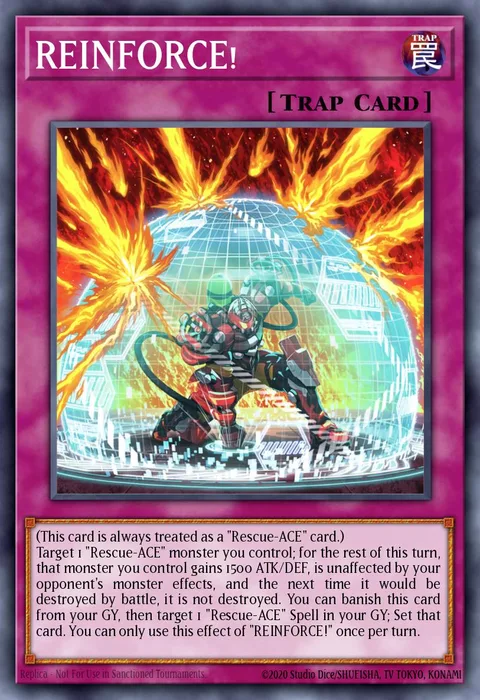 REINFORCE! trading card