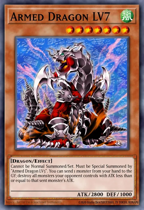 Armed Dragon LV7 trading card