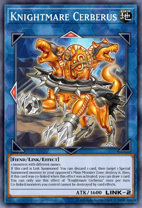 Knightmare Cerberus trading card