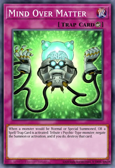 Mind Over Matter trading card