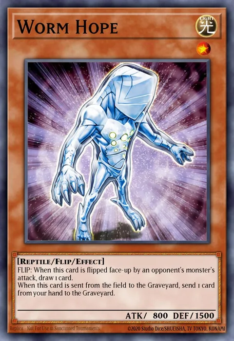 Worm Hope trading card