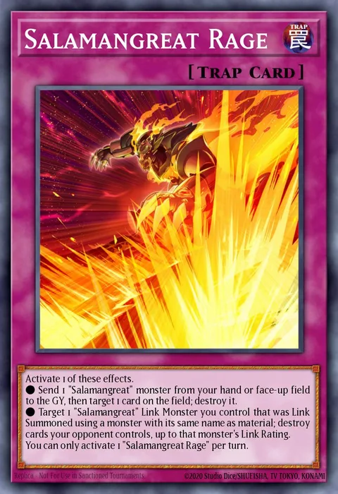 Salamangreat Rage trading card