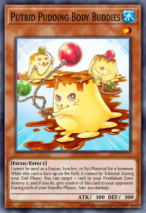 Putrid Pudding Body Buddies trading card