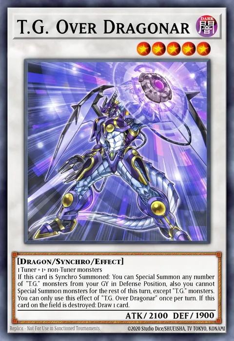 T.G. Over Dragonar trading card