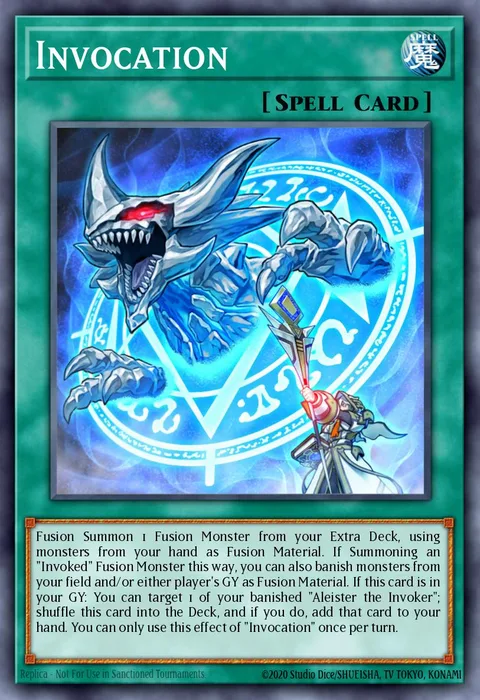 Invocation trading card