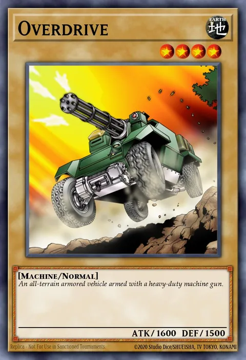 Overdrive trading card
