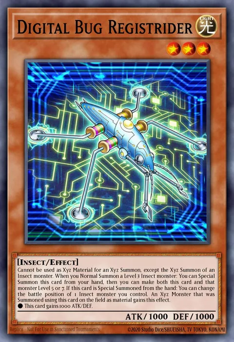 Digital Bug Registrider trading card