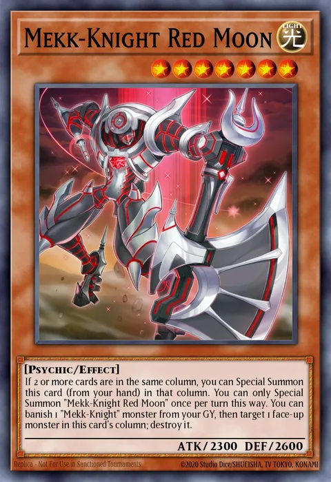Mekk-Knight Red Moon trading card
