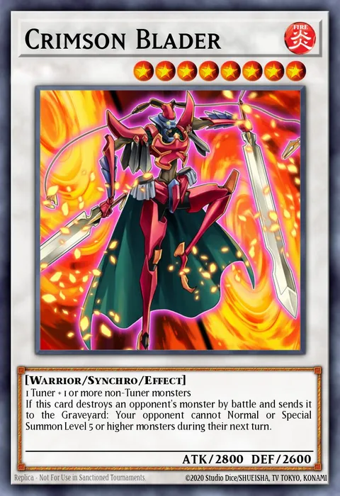 Crimson Blader trading card
