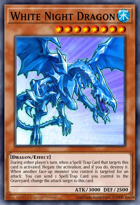 White Night Dragon trading card