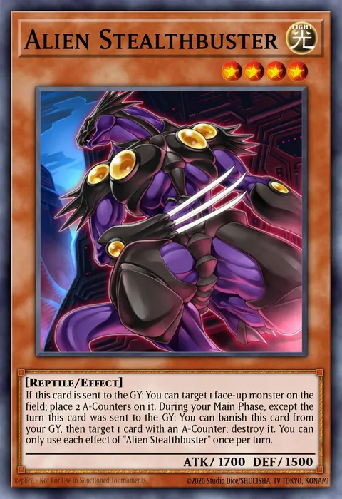 Alien Stealthbuster trading card