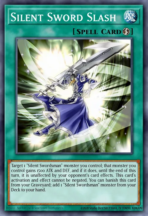 Silent Sword Slash trading card