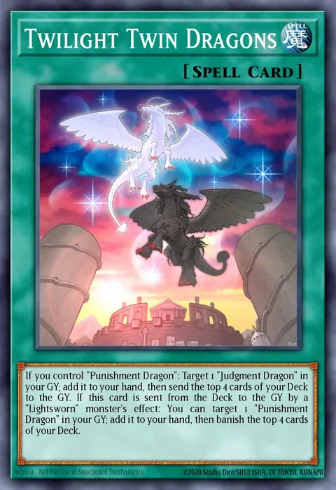Twilight Twin Dragons trading card