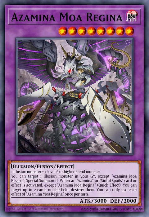 Azamina Moa Regina trading card