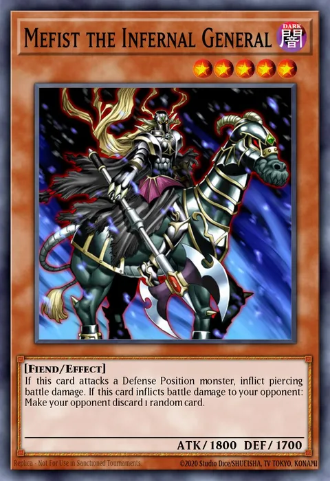 Mefist the Infernal General trading card
