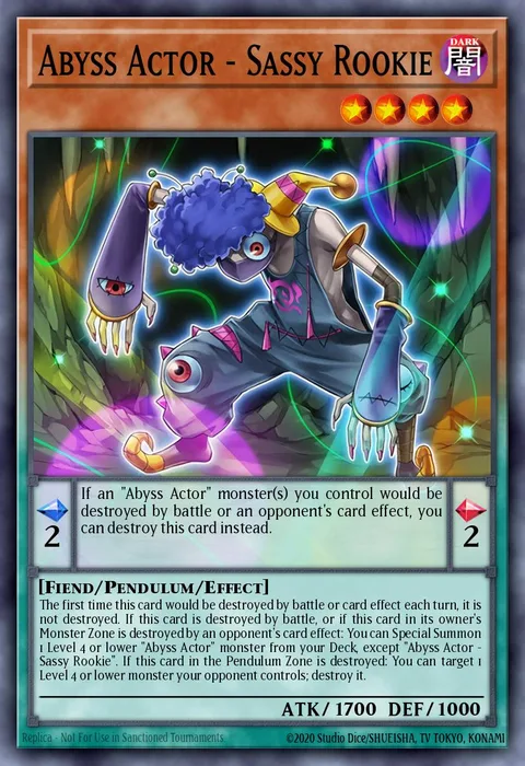 Abyss Actor - Sassy Rookie trading card