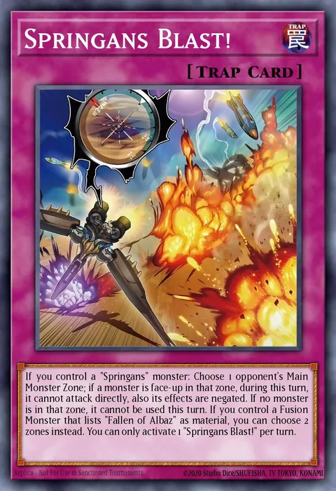 Springans Blast! trading card
