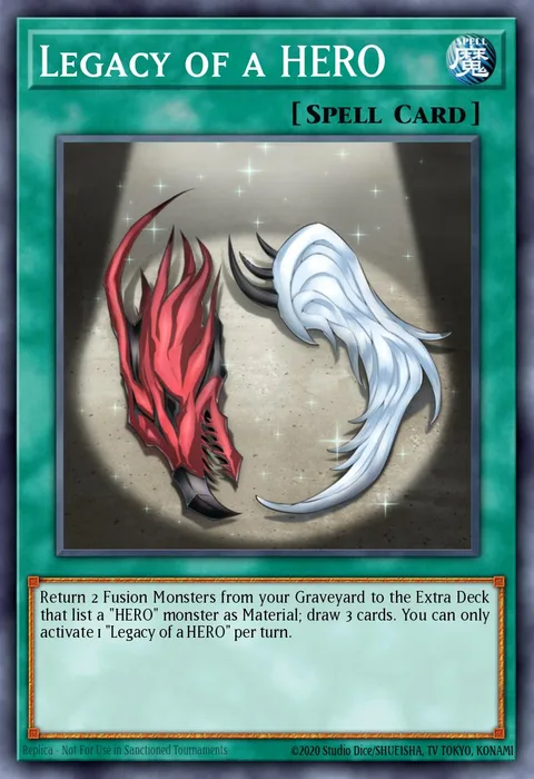 Legacy of a HERO trading card