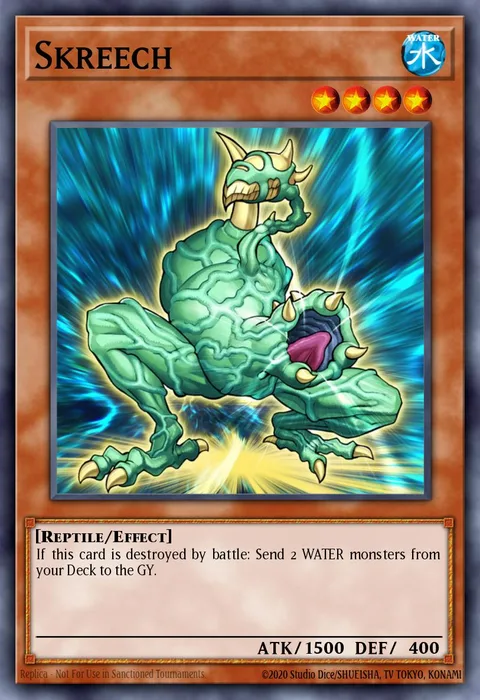 Skreech trading card