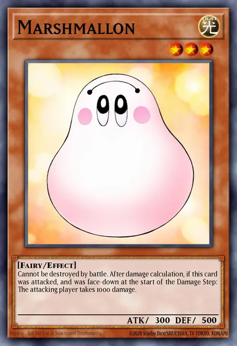 Marshmallon trading card