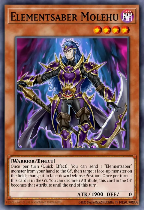 Elementsaber Molehu trading card