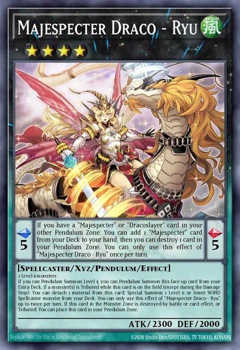 Majespecter Draco - Ryu trading card