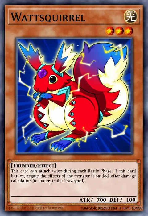 Wattsquirrel trading card