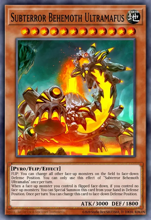 Subterror Behemoth Ultramafus trading card