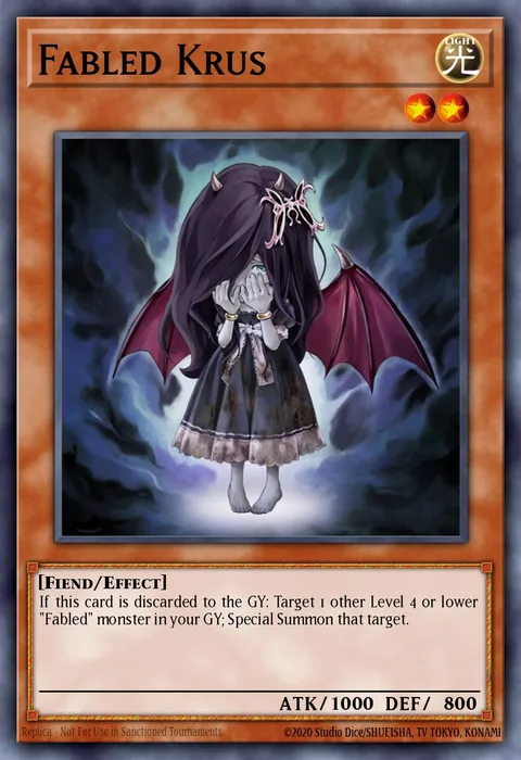 Fabled Krus trading card