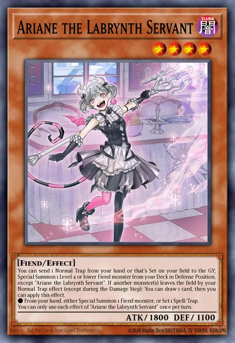 Ariane the Labrynth Servant trading card