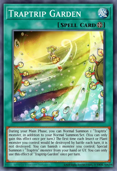Traptrip Garden trading card