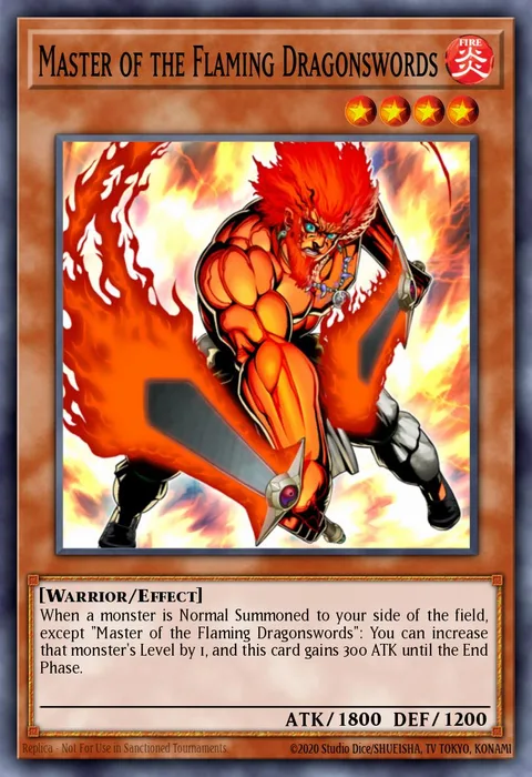 Master of the Flaming Dragonswords trading card