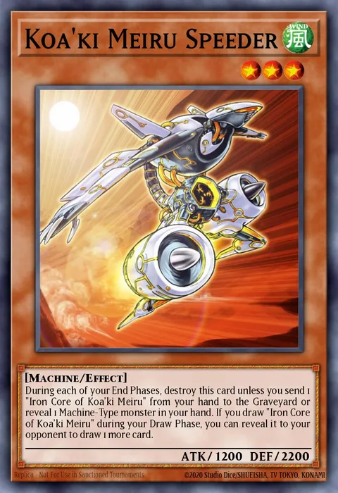 Koa'ki Meiru Speeder trading card