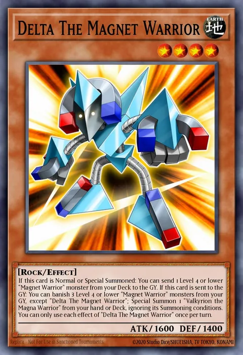Delta The Magnet Warrior trading card