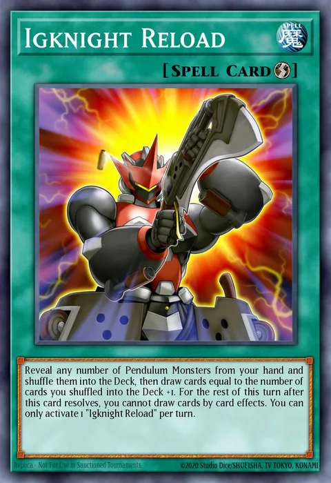 Igknight Reload trading card