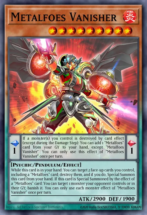 Metalfoes Vanisher trading card